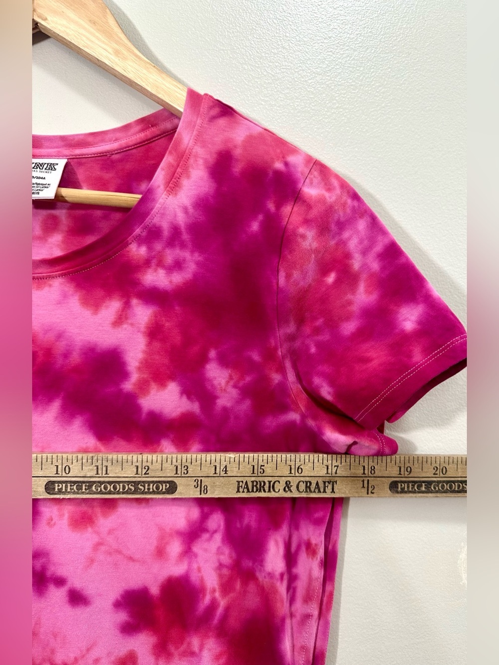 PINK Victoria's Secret Pink Tie-Dye Ruched Mini Dress Size L - Picture 7 of 7